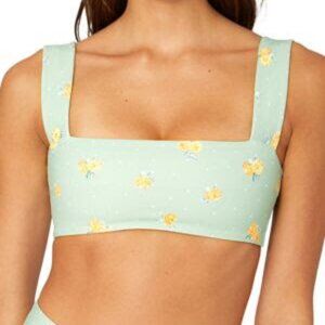 We Wore What floral dot print sports bra